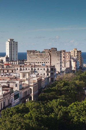Cuba, Havana, Paseo de Marti, late afternoon by Walter Bibikow / Danita Delimont art print