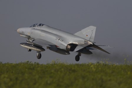 German F-4F Phantom, Florennes Airfield, Belgium by Timm Ziegenthaler/Stocktrek Images art print