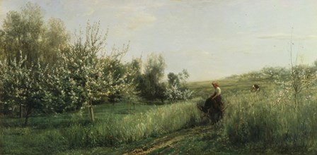 Spring by Charles Francois Daubigny art print