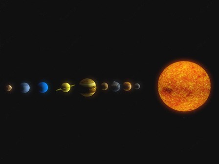 Solar System I by Carbon Lotus/Stocktrek Images art print