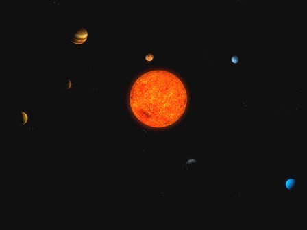 Solar System II by Carbon Lotus/Stocktrek Images art print
