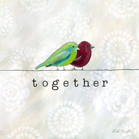 Birds of a Feather Square I by Caitlin Dundon art print
