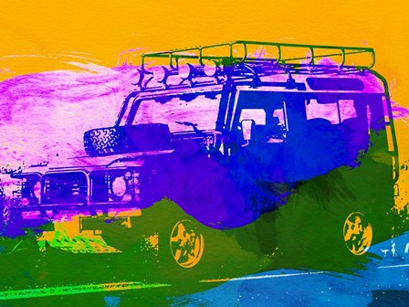 Land Rover Defender by Naxart art print