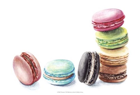 7 Macarons by Redstreake art print