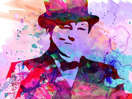 Churchill Watercolor by Naxart art print