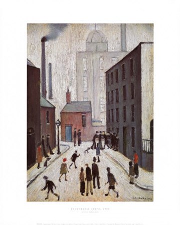 Industrial Scene 1953 by Lawrence Stephen Lowry art print