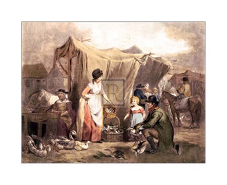 Poultry Market by James Ward art print