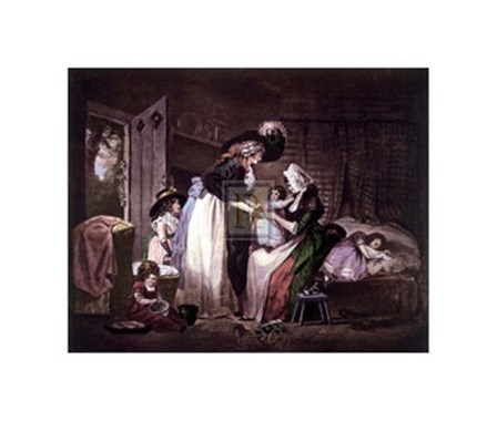 Visit to the Child At Nurse  [S] by George Morland art print