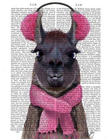 Chilly Llama, Pink by Fab Funky art print