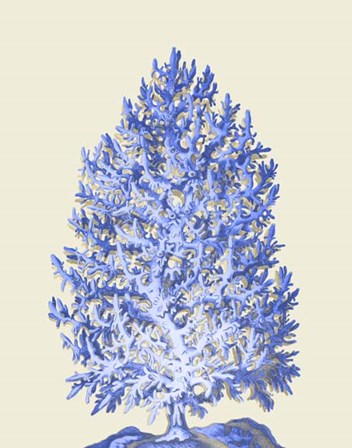 Blue Corals d by Fab Funky art print