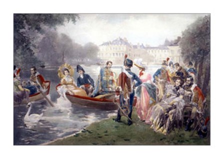 Glorious Days of Fontainebleau by V. De Paredes art print