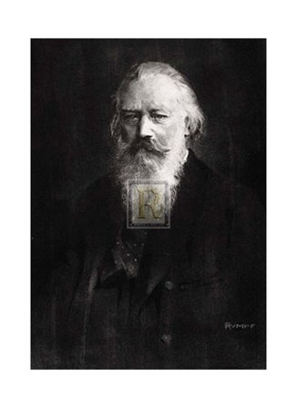 Brahms by Fritz Rumpf art print