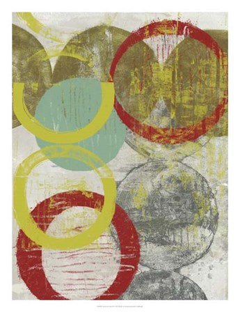 Layers &amp; Circles II by Jennifer Goldberger art print