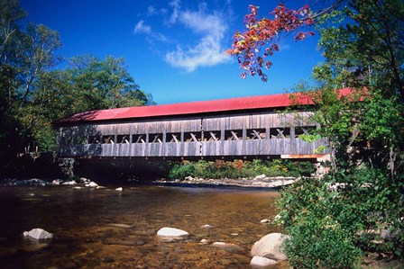 Covered Albany Bridge Over the Swift River, New Hampshire by David R. Frazier / Danita Delimont art print