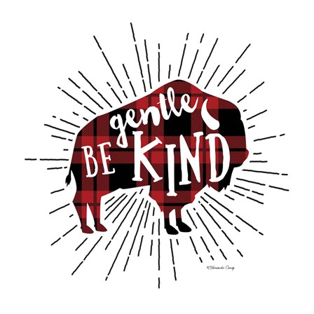 Be Gentle Buffalo by Shawnda Craig art print
