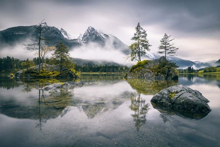 Rainy Morning At Hintersee (Bavaria) by Dirk Wiemer art print