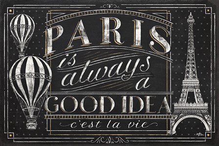 Vive Paris I by Janelle Penner art print