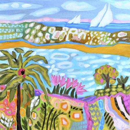 Palm Retreat by Karen Fields art print