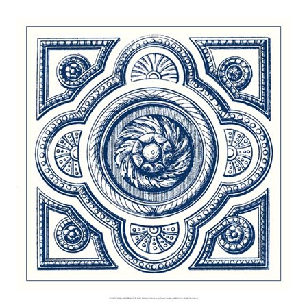 Indigo Medallion VI by Vision Studio art print