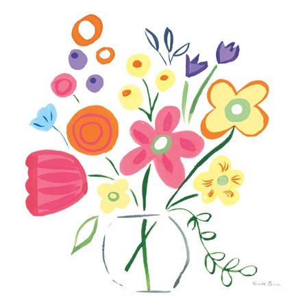 Floral Medley III by Farida Zaman art print