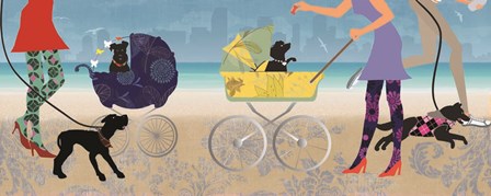 Stroller Dogs II by Allison Pearce art print