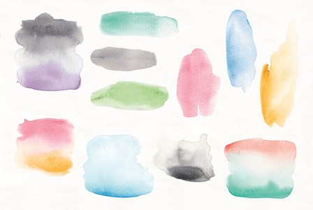 Watercolor Swatch Element by Wild Apple Portfolio art print