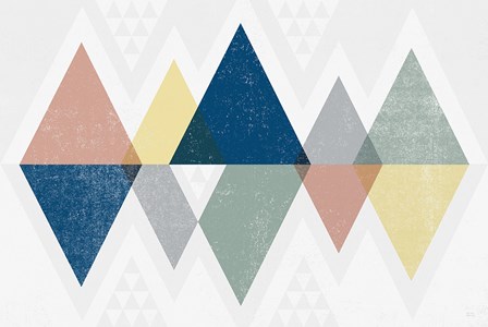 Mod Triangles II Soft by Michael Mullan art print