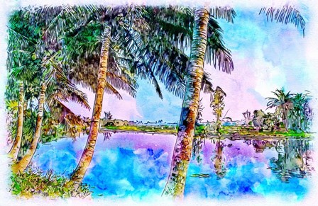 Vietnam River by Skip Nall art print