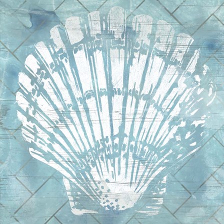 Cerulean Shell I by June Erica Vess art print