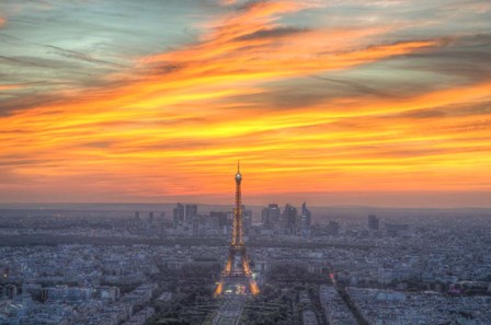 Parisian Sunset by Nick Jackson art print