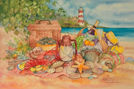 Bayside Picnic by Kathleen Parr McKenna art print