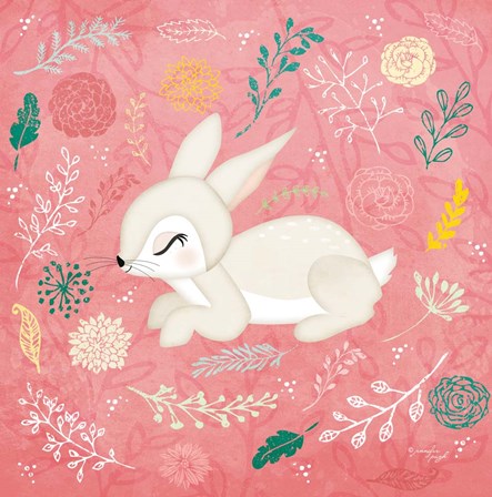 Woodland Bunny by Jennifer Pugh art print