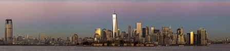 NYC Panoramic At Sunset 3 by Franklin Kearney art print