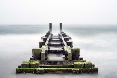 Fog On Pier 1 by Franklin Kearney art print